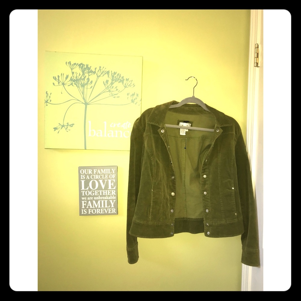 Velvet green jacket